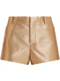 TOM FORD lurex-detail high-waisted shorts - Gold
