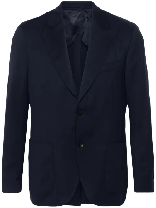 Blazer en laine à simple boutonnage - Lardini - Modalova
