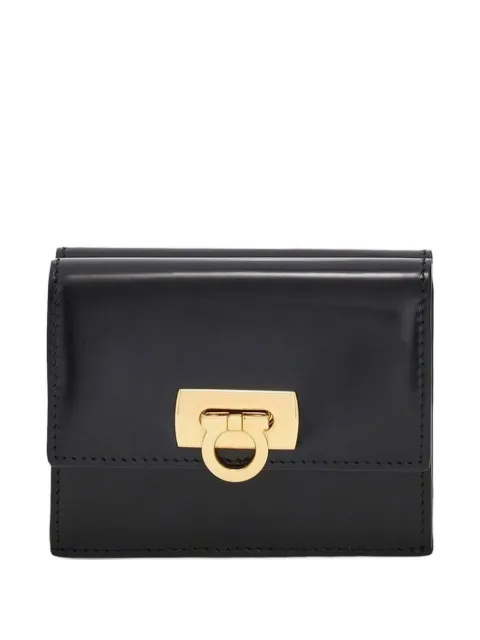 Ferragamo Gancini clasp leather wallet