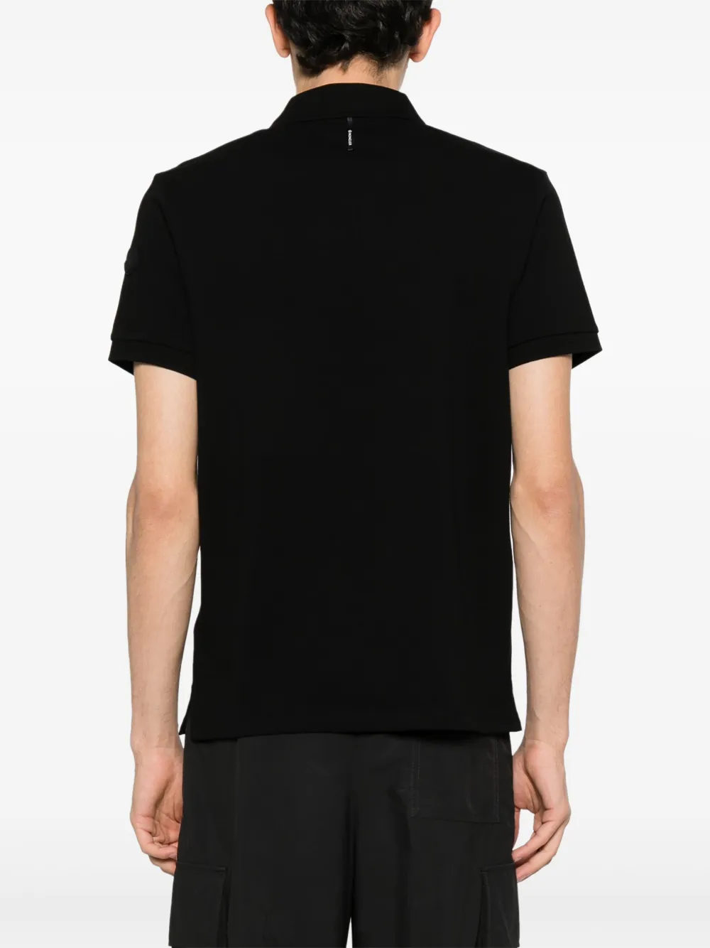 Moncler Poloshirt met logo Zwart