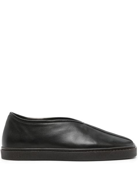 LEMAIRE Piped leather sneakers