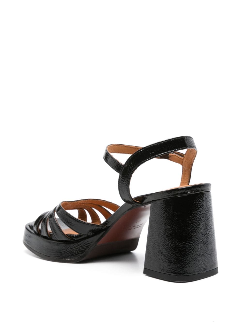 Shop Chie Mihara Naiel 80mm Leather Sandals In 黑色