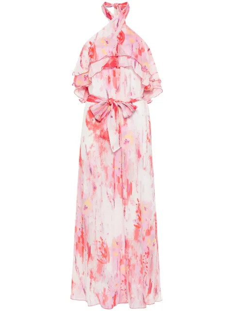 MSGM vestido largo con estampado floral