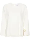 Erika Cavallini wide open-sleeves blouse - White