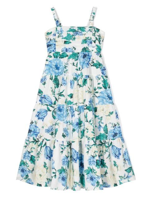 Miss Grant Kids floral-print cotton dress