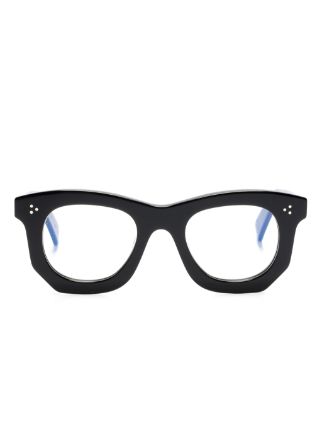 Lesca Ogre XL square-frame Glasses | Black | FARFETCH GE