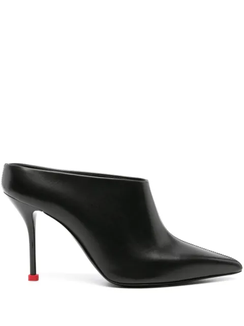 Alexander McQueen Thorn 90mm leather mules