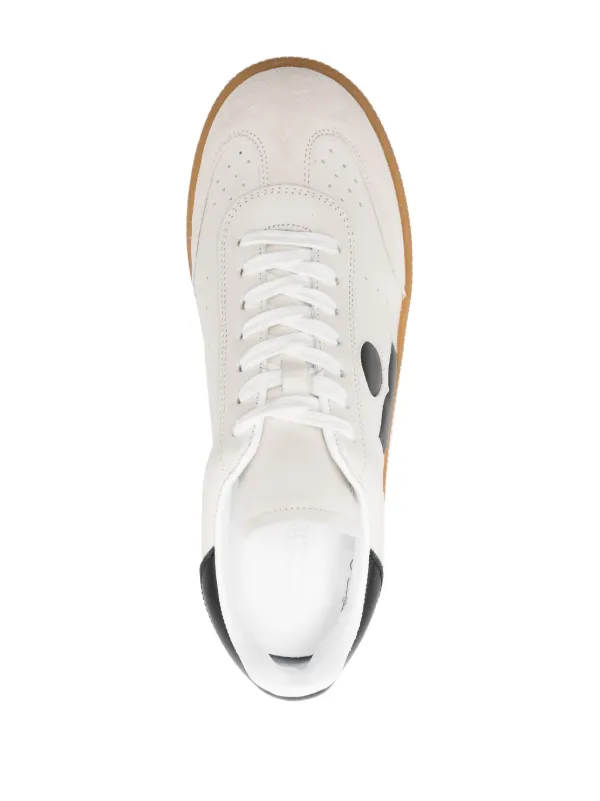 ISABEL MARANT Bryce Leather Sneakers | Neutrals | FARFETCH