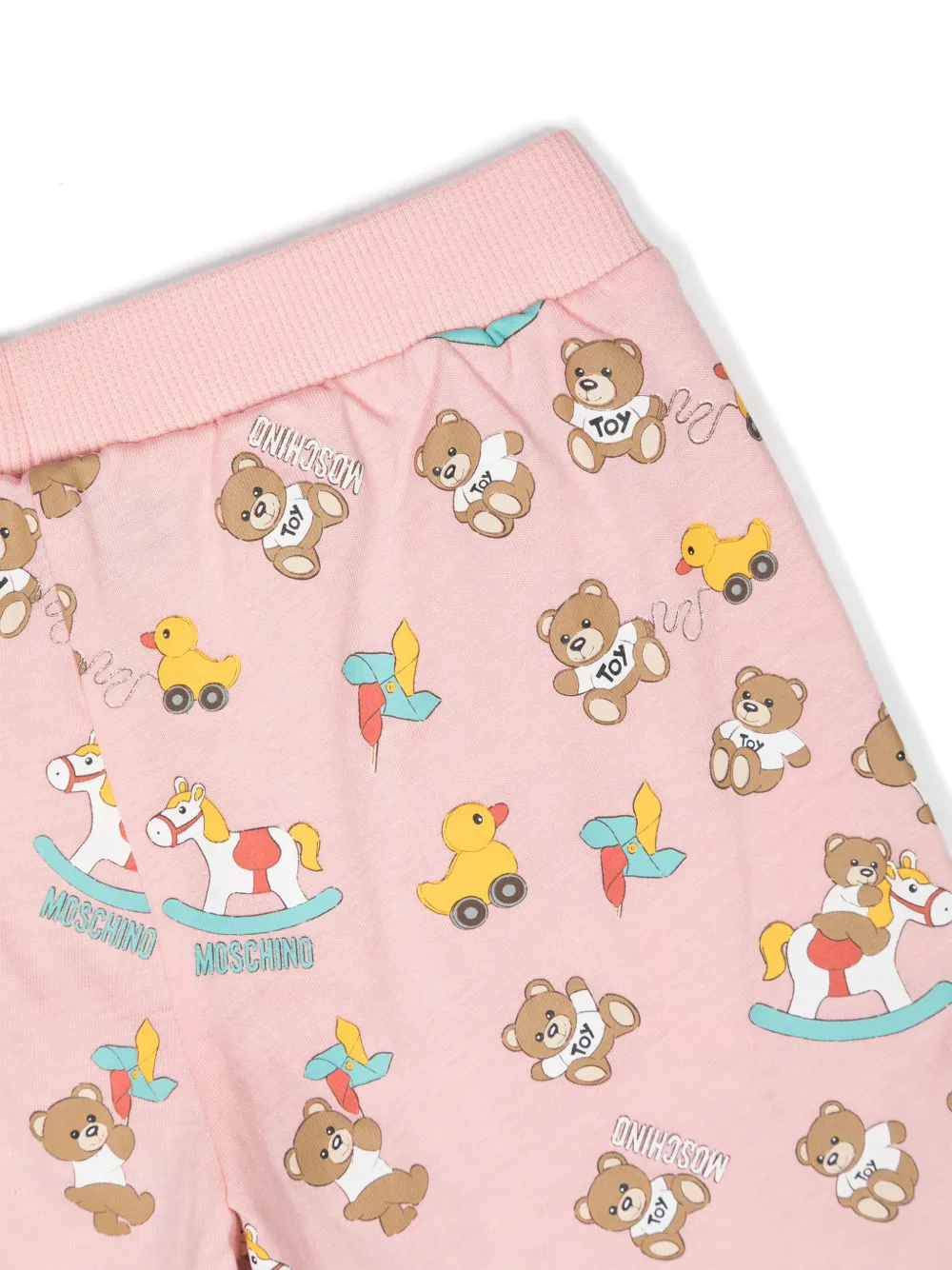 Moschino Kids Shorts met teddybeer-patroon Roze