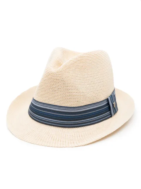 Barbour Belford striped-trim trilby