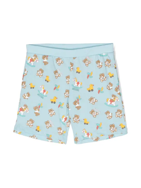 Moschino Kids Teddy Bear-motif shorts