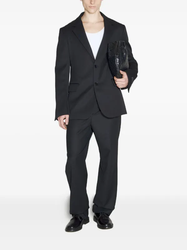 Lanvin two-button notched-lapel Jacket Black FARFETCH PT
