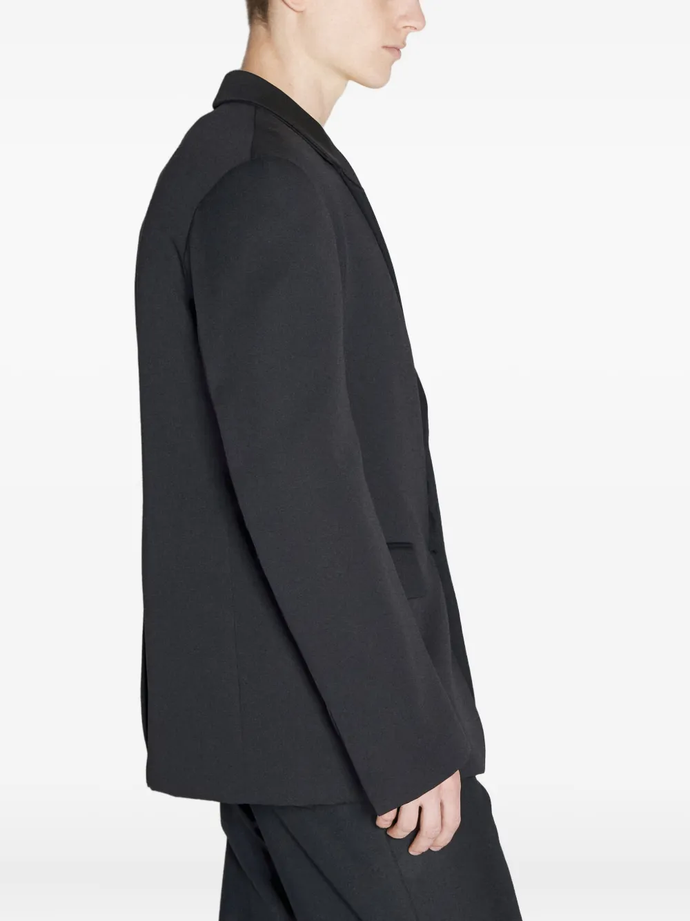 Lanvin two-button notched-lapel jacket Zwart