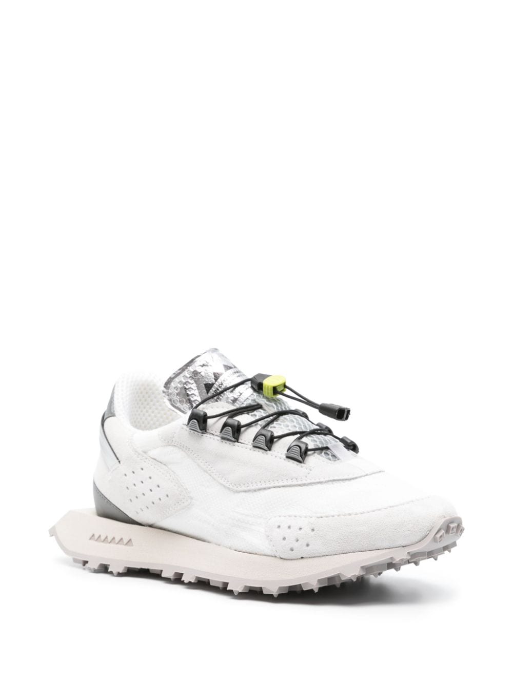 Shop Run Of Saturn Mesh Sneakers In White