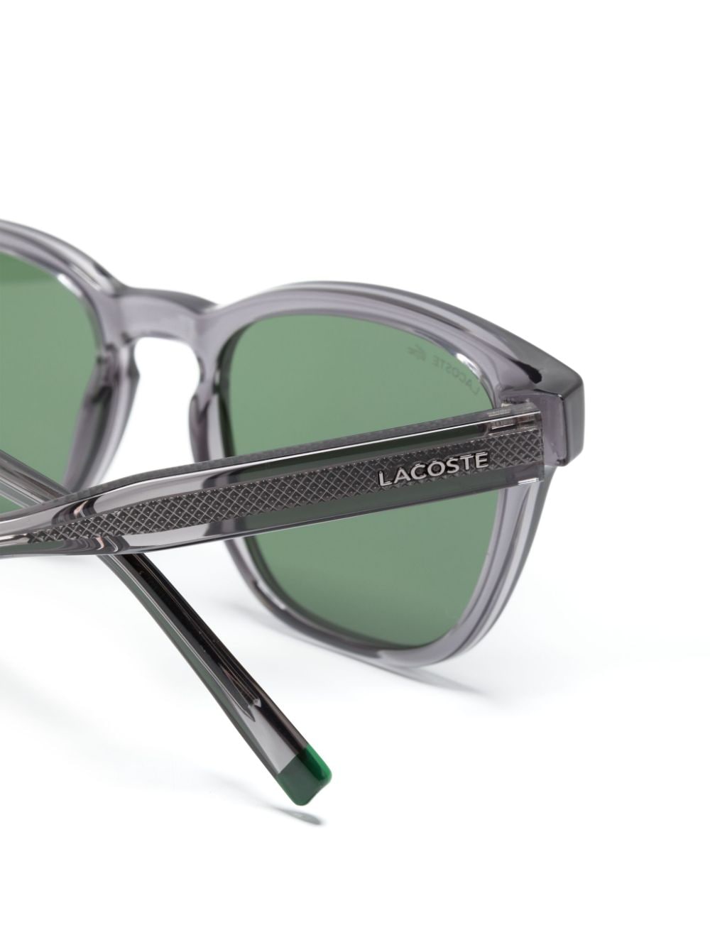 Shop Lacoste Square-frame Sunglasses In Grey