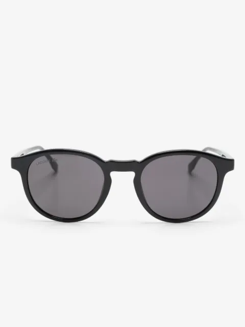 Lacoste logo-engraved round-frame sunglasses