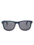 Lacoste logo-engraved square-frame sunglasses - Blue