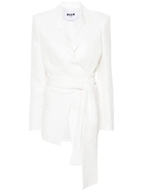 MSGM blazer con detalle de moño
