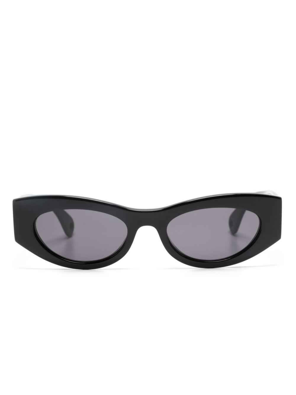 Lanvin Oval-frame Sunglasses In Schwarz