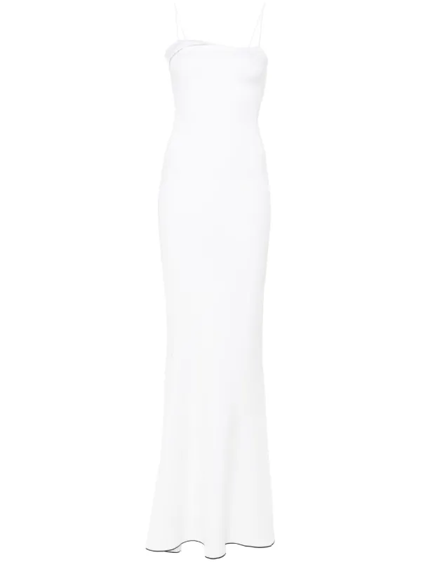 Jacquemus La Robe Aro mermaid design Dress White FARFETCH TR