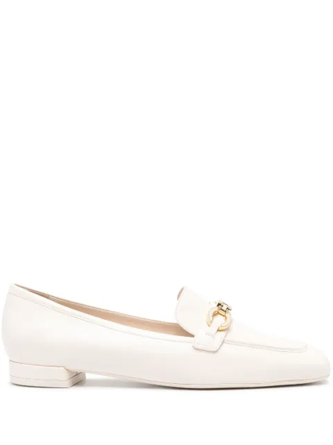 Stuart Weitzman logo-plaque leather loafers