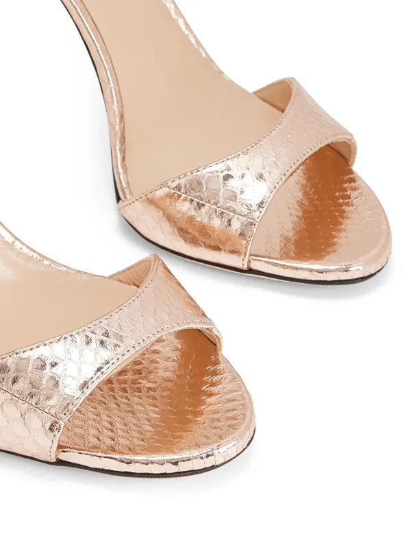 TOM FORD Margot 115mm Sandals | Metallic | FARFETCH