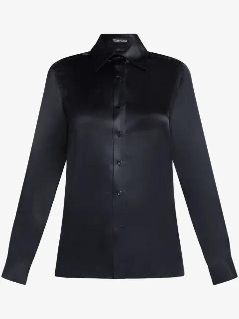 TOM FORD 真丝查米尤斯绸缎衬衫