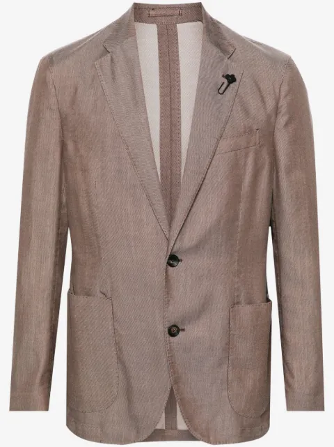 Lardini blazer boutonné à détail de broche