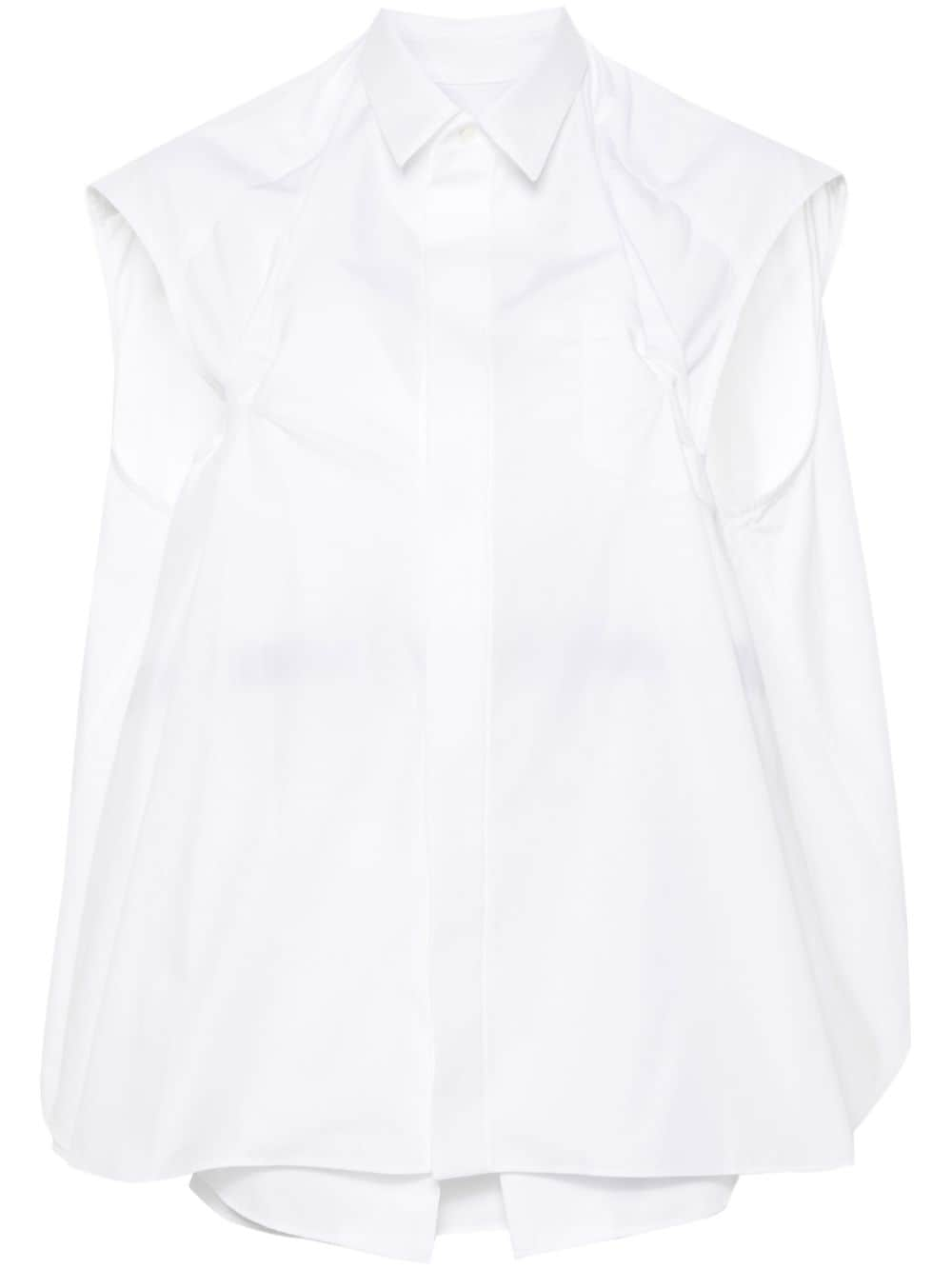 sacai Gelaagde blouse Wit