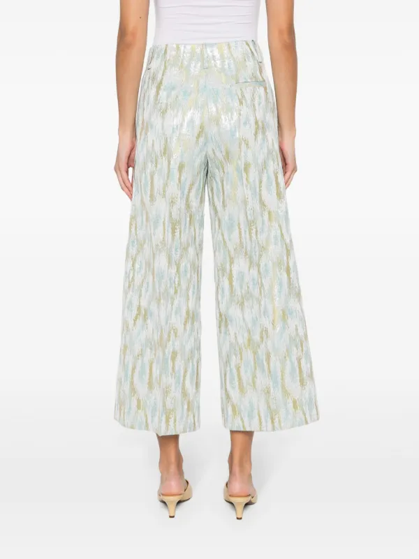 Erika Cavallini wide-leg Cropped Trousers | Grey | FARFETCH JO