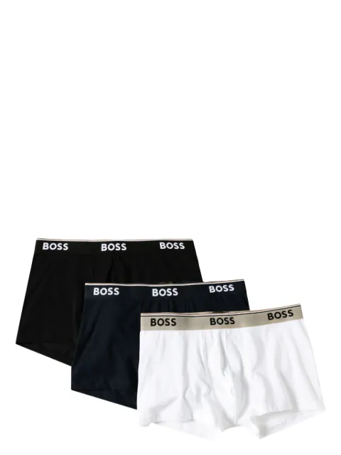 BOSS pack de tres bóxeres con logo en la pretina