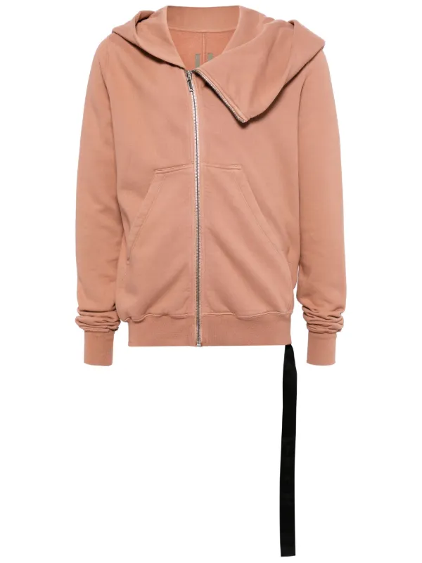 Rick Owens DRKSHDW Mountain Asymmetric Hoodie Pink FARFETCH AU