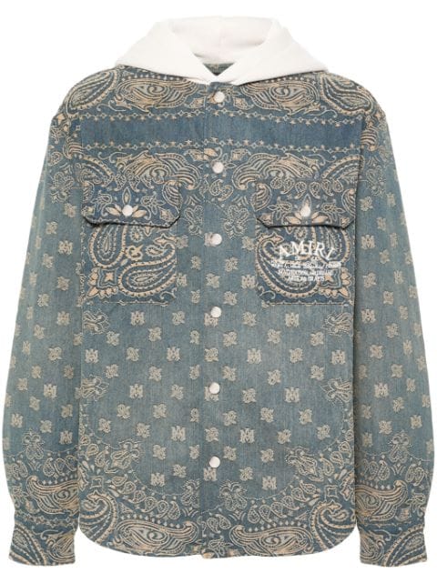 AMIRI camisa con bordado Pegaso