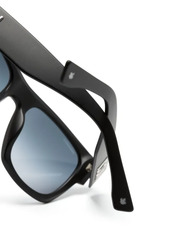 DSQUARED2 EYEWEAR Icon スクエアフレーム サングラス | ブラック