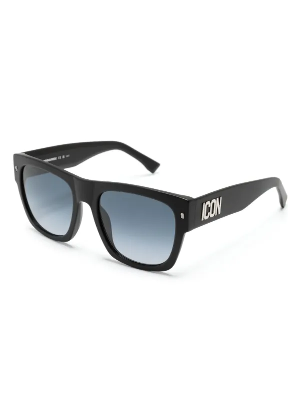 DSQUARED2 EYEWEAR Icon スクエアフレーム サングラス | ブラック