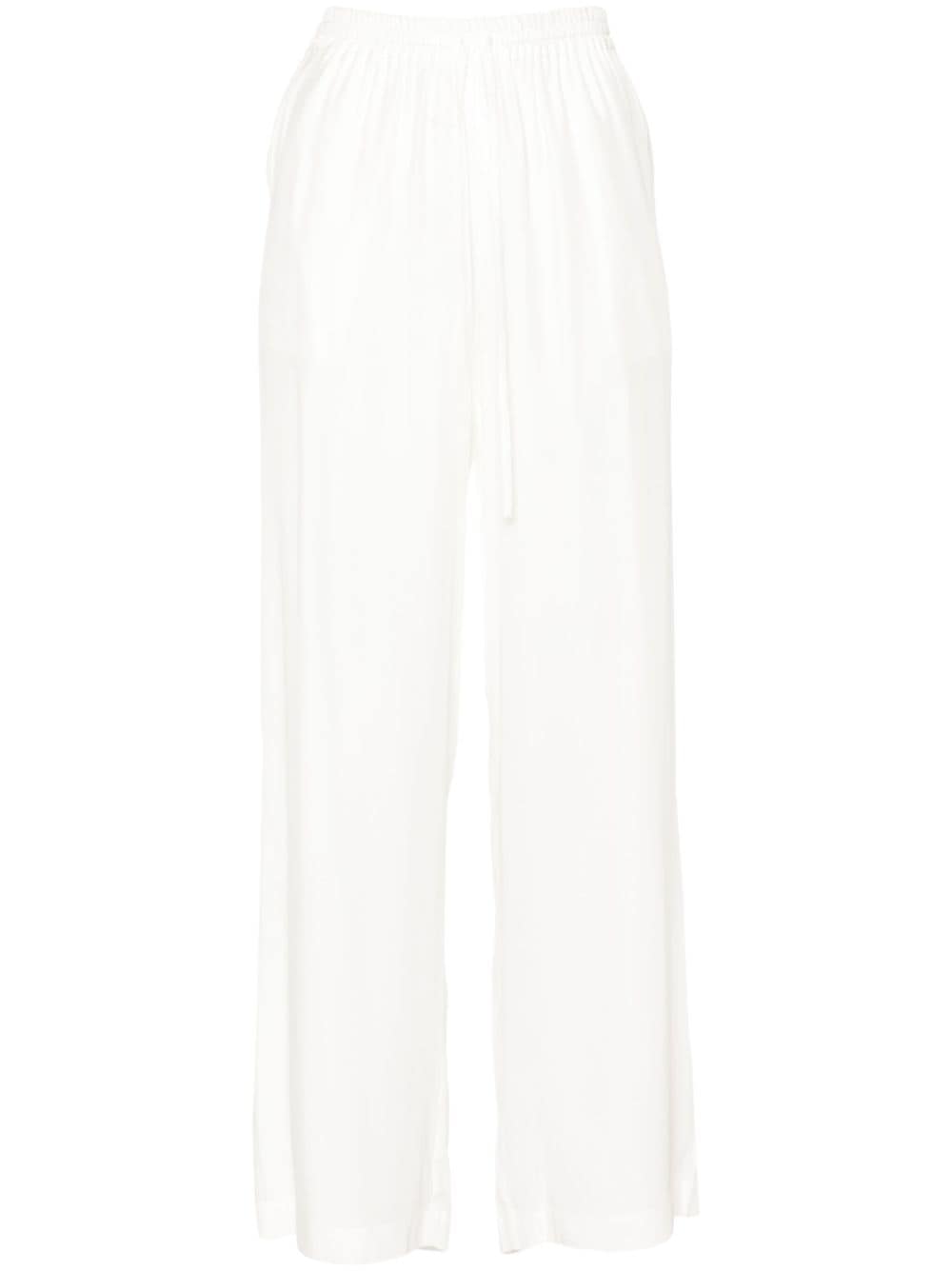 P.A.R.O.S.H. Enver satin straight-leg trousers Wit