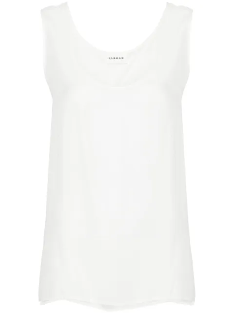 P.A.R.O.S.H. loose-fit silk sleeveless top