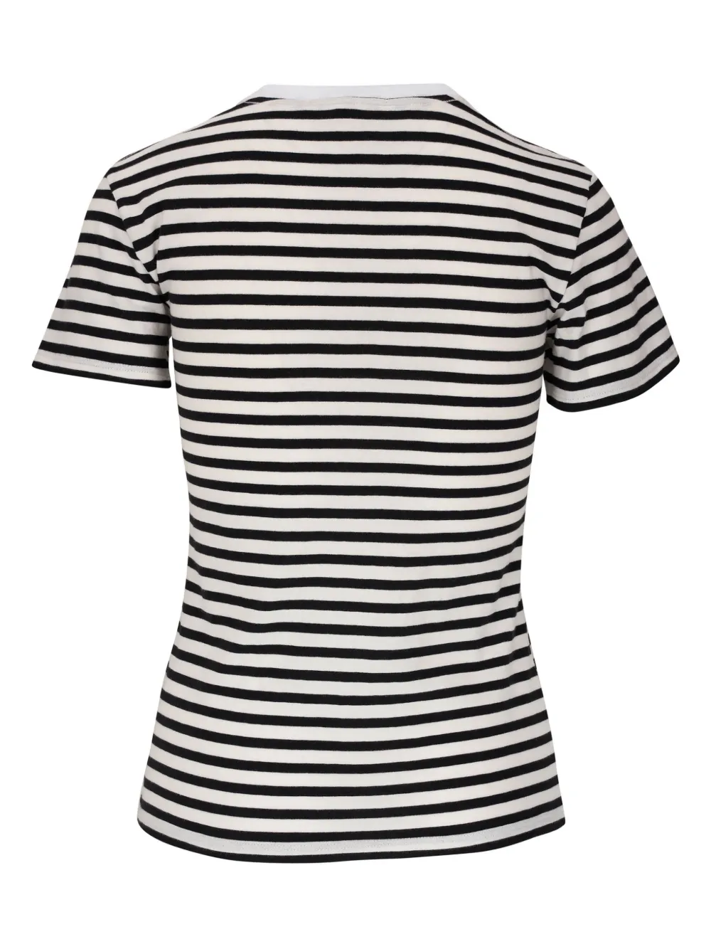 Nili Lotan Gestreept T-shirt - Zwart