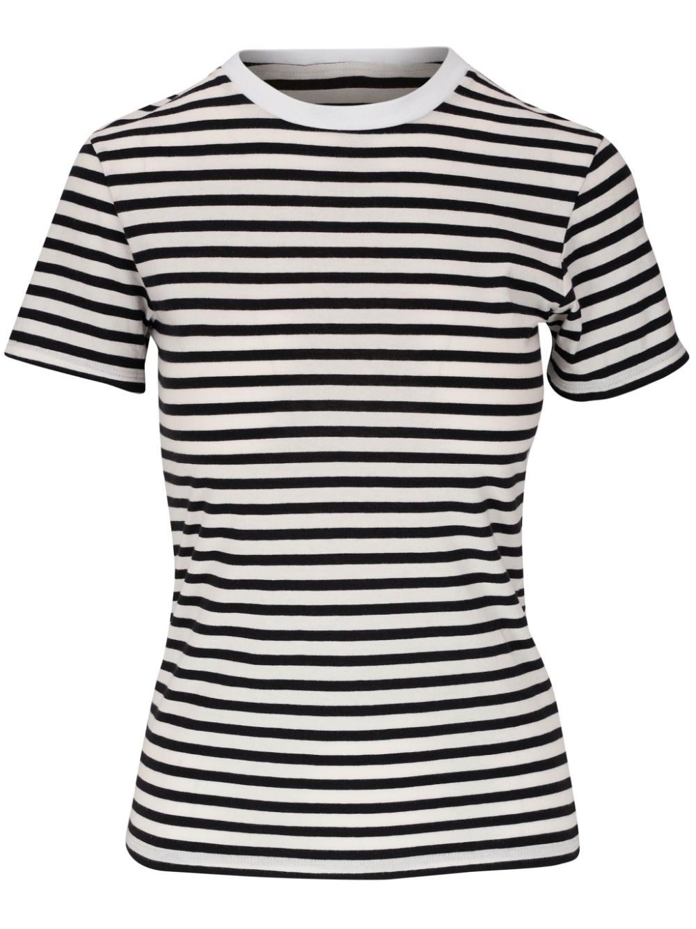 Nili Lotan Eloric Striped Cotton T-shirt In Black