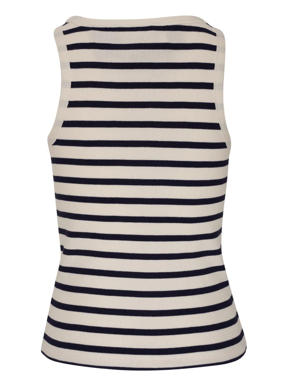 Shop Nili Lotan Jennifer Ribbed Tank Top In Blue