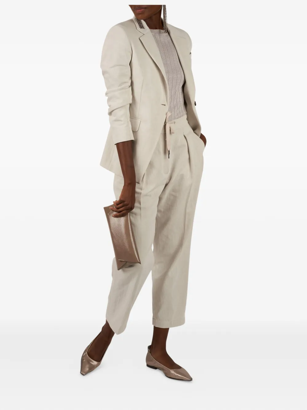 Brunello Cucinelli T-shirt a coste a maniche corte | T-shirt | Image 2