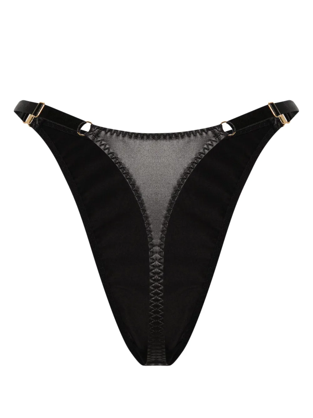 Bordelle Vero high waist string - Zwart