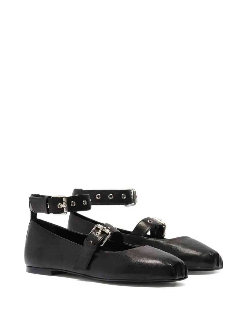 Ba&sh Canya Buckle-strap Ballet Flats In Multi