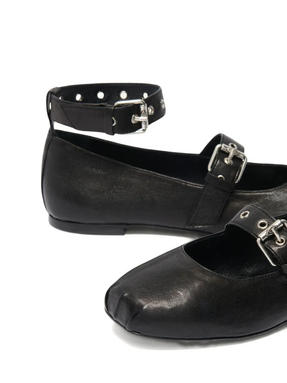 Ba&sh Canya Buckle-strap Ballet Flats In Multi