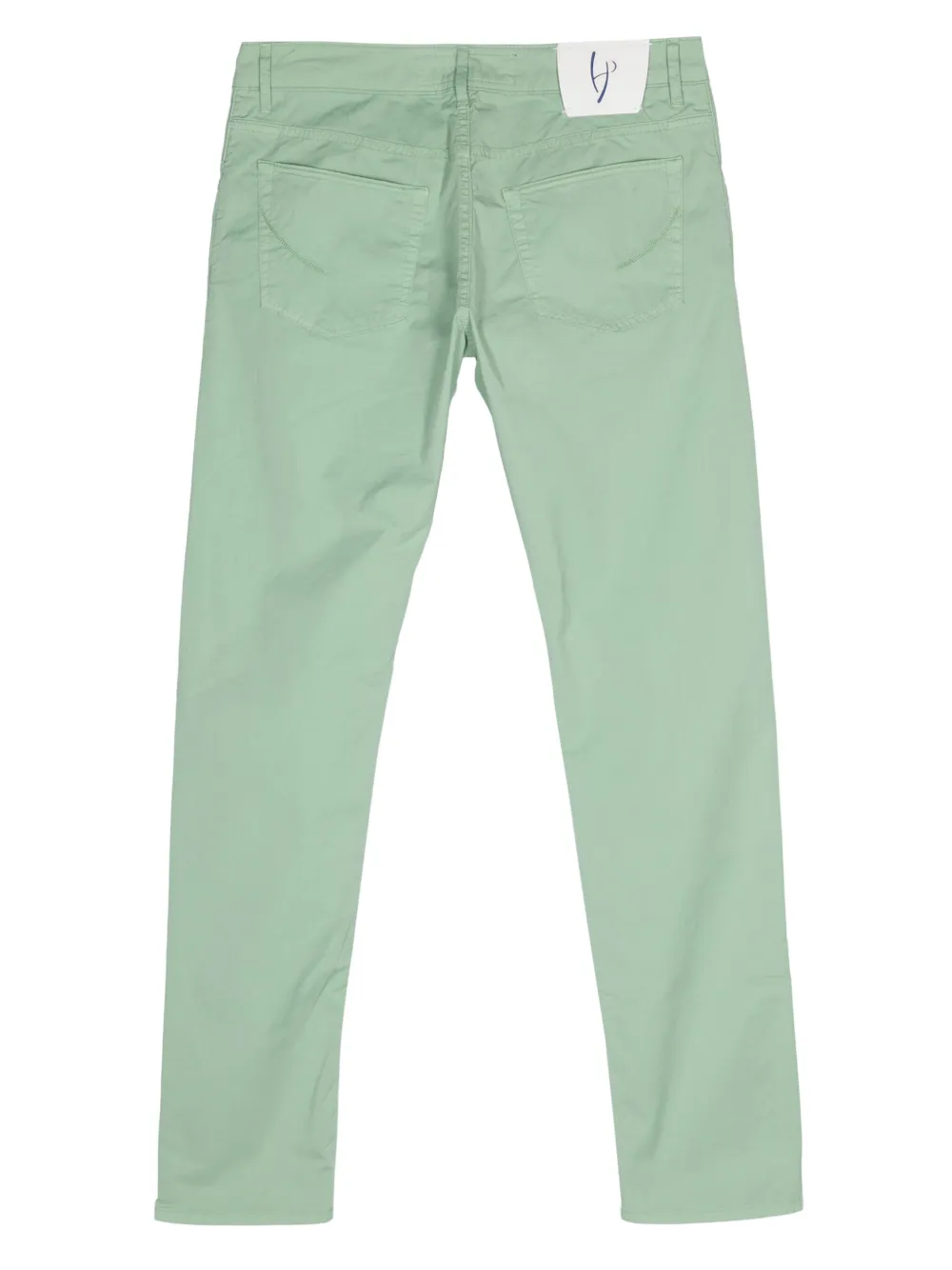 Hand Picked Mid waist chino - Groen