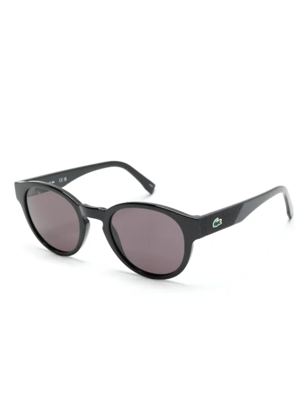 Lacoste Lunettes De Soleil Rondes a Logo Grave Noir FARFETCH DZ
