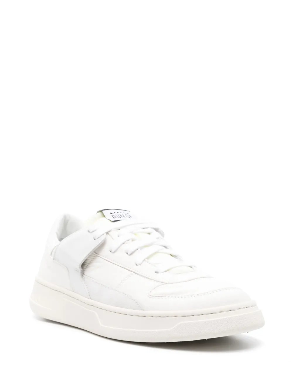 Shop Run Of Invisibile Panelled Sneakers In White