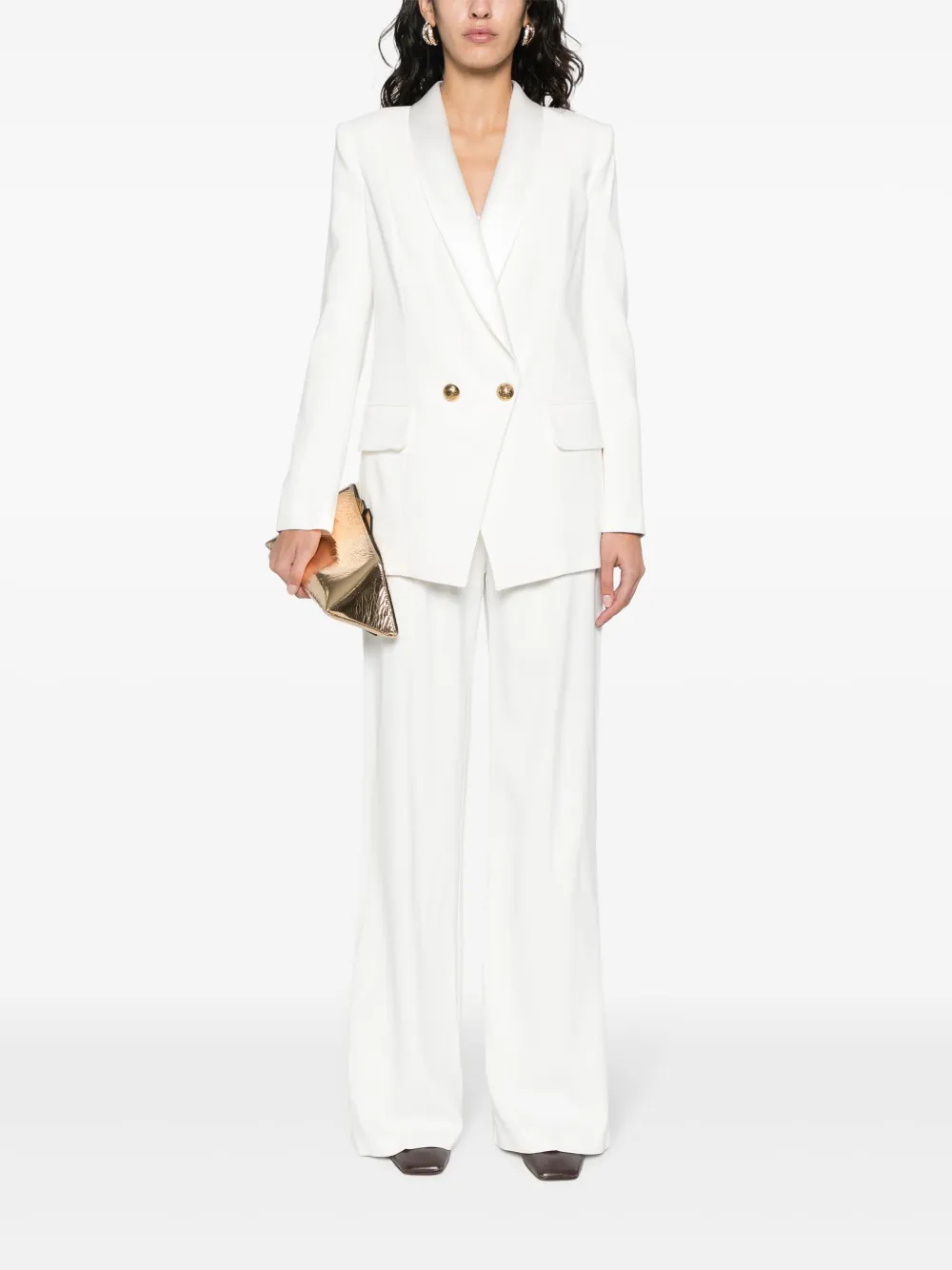 Elisabetta Franchi Straight broek - Wit