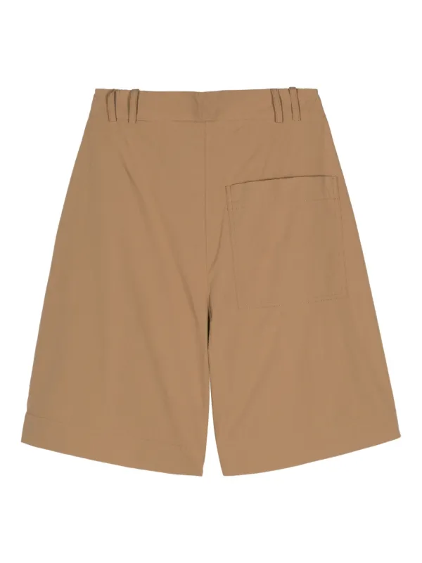 Studio Nicholson Tailored Flared Shorts | Brown | FARFETCH BH
