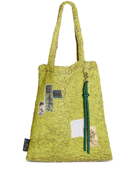 Song For The Mute faux-shearling tote bag